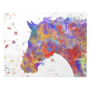 Bloc De Notas Horse Watercolor