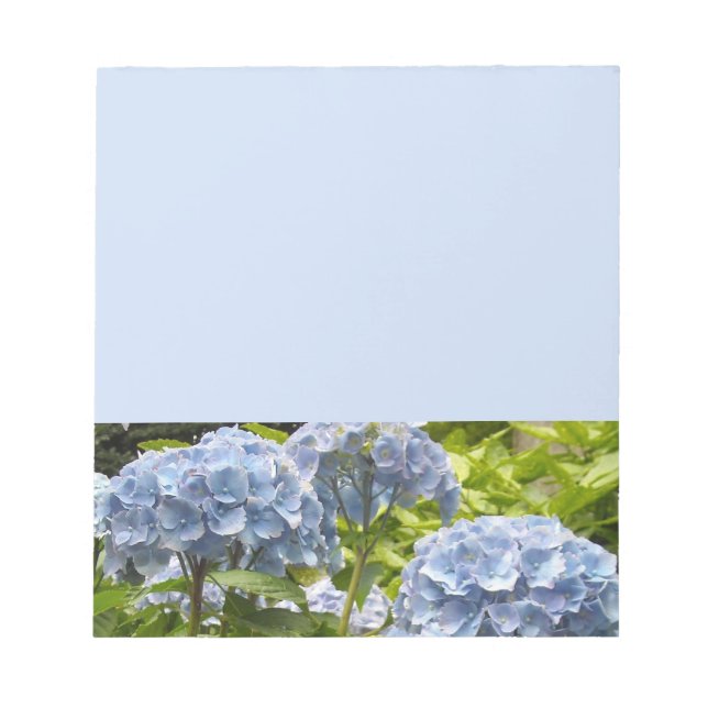 Bloc De Notas Hortensias Azules Profundas (Frente)