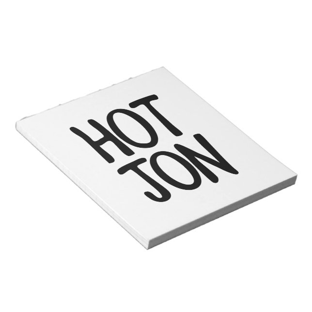 BLOC DE NOTAS HOT JON (Lado Derecho)