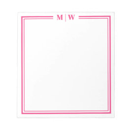 Bloc De Notas Hot Pink Monogram