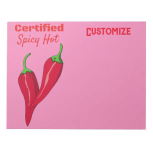 Bloc De Notas Hot Thunder_Cove certificado Spicy