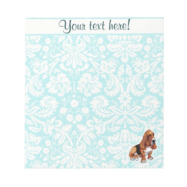 Bloc De Notas Hound Basset; Cuesta (Frente)
