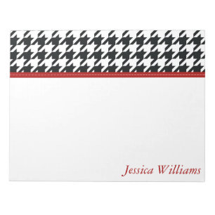 Bloc De Notas Houndstooth de moda