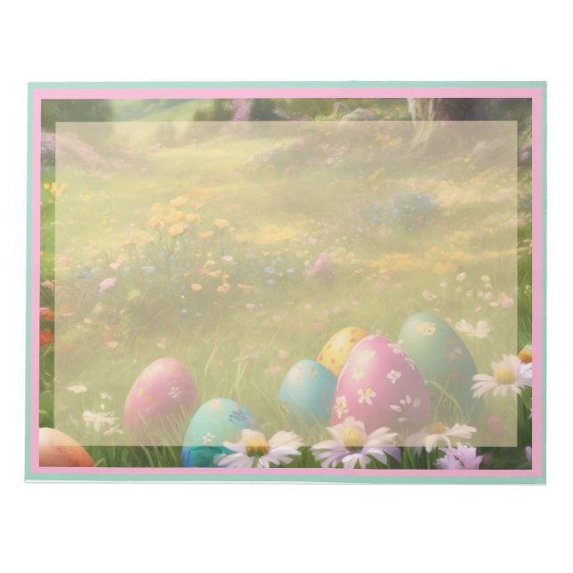 Bloc De Notas Huevos De Pascua En La Parada (Frente)