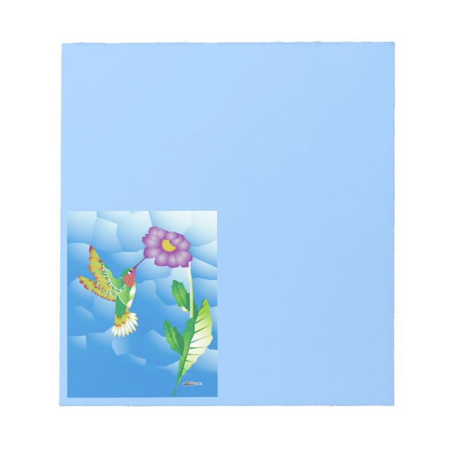 Bloc De Notas Hummingbird: estilizado (Frente)