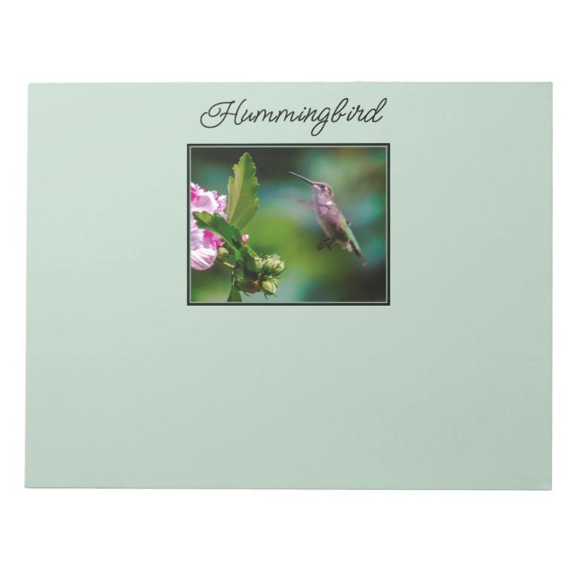 Bloc De Notas Hummingbird - Fotografía original (Frente)