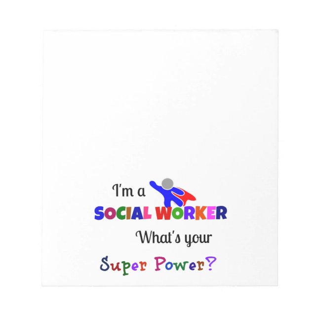 Bloc De Notas Humor de trabajador social (Frente)