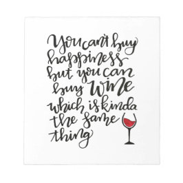 Bloc De Notas Humor de vino tipográfico