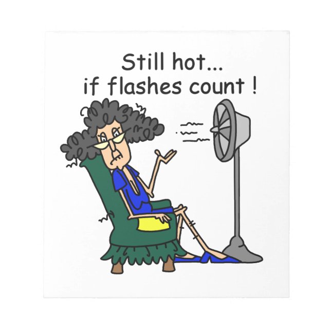 Bloc De Notas Humor del flash caliente (Frente)