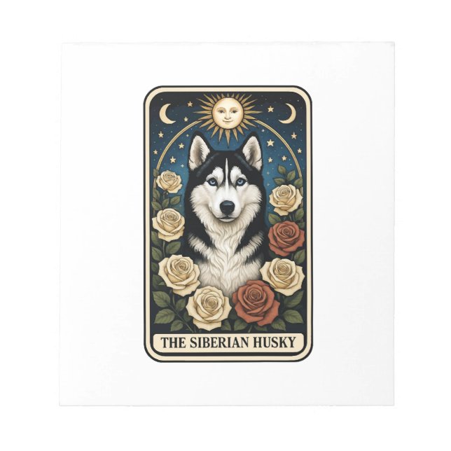 Bloc De Notas Husky siberiano (Frente)