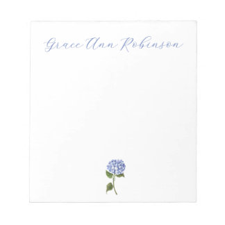 Bloc De Notas Hydrangea con clase de Notepad personalizada