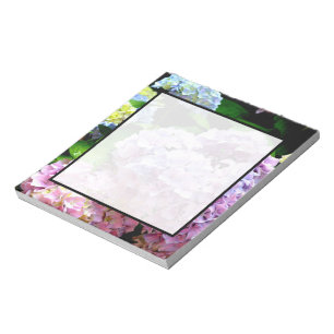 Bloc De Notas Hydrangea garden, rosa, azul, violeta floral