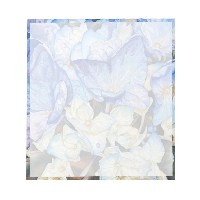 Bloc De Notas Hydrangea Notepad 5,5" x 6" (Frente)