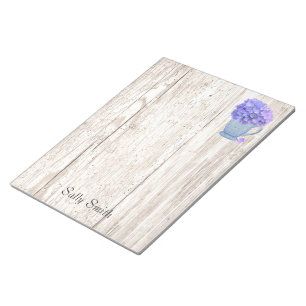 Bloc De Notas Hydrangea Pitcher Personalizado Notepad grande
