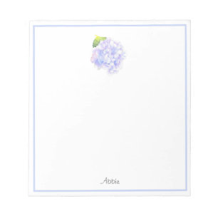 Bloc De Notas Hydrangea Watercolor Vignette