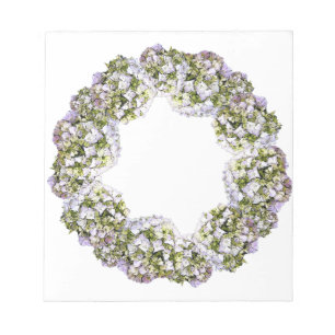 Bloc De Notas Hydrangea Wreath