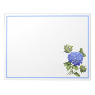 Bloc De Notas Hydrangeas azules