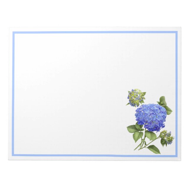 Bloc De Notas Hydrangeas Blue (Frente)
