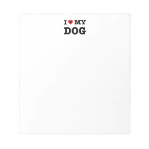 Bloc De Notas I corazón mi perro