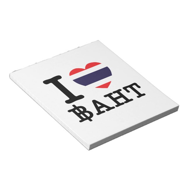 Bloc De Notas I Heart (Love) Baht (Lado Derecho)