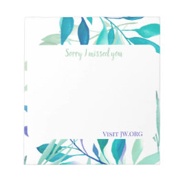 Bloc De Notas I missed you customize texts JW.org