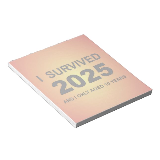 Bloc De Notas I Survived 2025 (Lado Derecho)