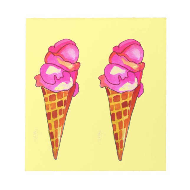 Bloc De Notas icecream gelato lindo food art (Frente)