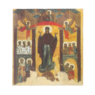 Bloc De Notas Icono ruso antiguo La intercesión