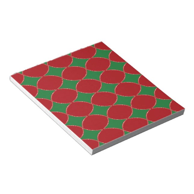Bloc De Notas Iconos de diamante verde en rojo (Lado Derecho)