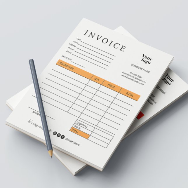 Bloc De Notas Iconos de medios sociales de recepción de facturas (Business Invoice Sales Receipt Social Media Icons Notepad)