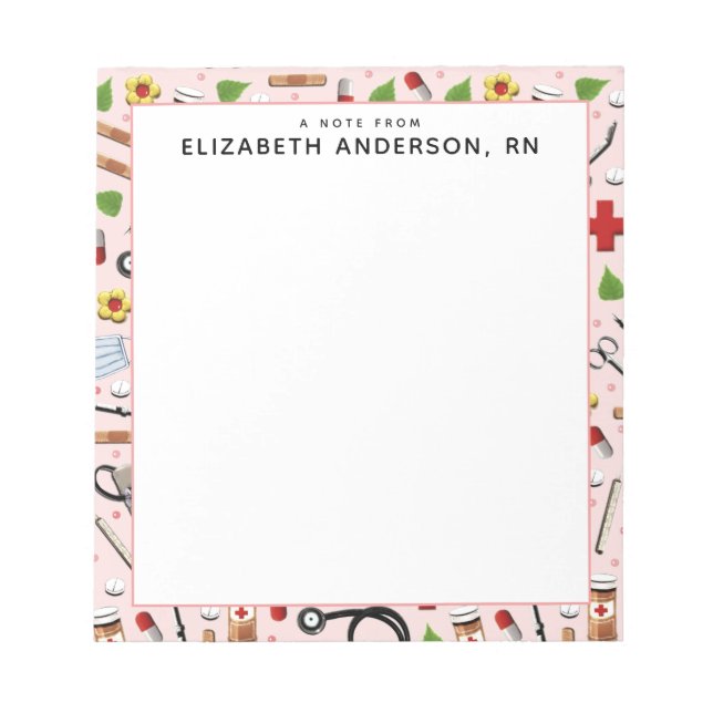 Bloc De Notas Ideas de regalo de enfermería (Frente)