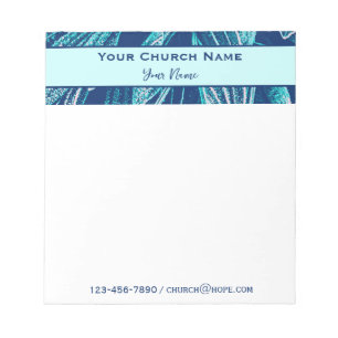 Bloc De Notas Iglesia cristiana Personalizado de la naturaleza m