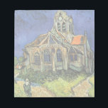 Bloc De Notas Iglesia de Auvers-sur-Oise por Vincent van Gogh<br><div class="desc">Iglesia en Auvers por Vincent van Gogh es una pintura arquitectónica vintage de arte fino post impresionismo. Vista exterior de una iglesia con vidrieras y una figura que camina hacia la Capilla a lo largo de un camino de adoquines. Sobre el artista: Vincent Willem van Gogh (1853-1890) fue uno de...</div>