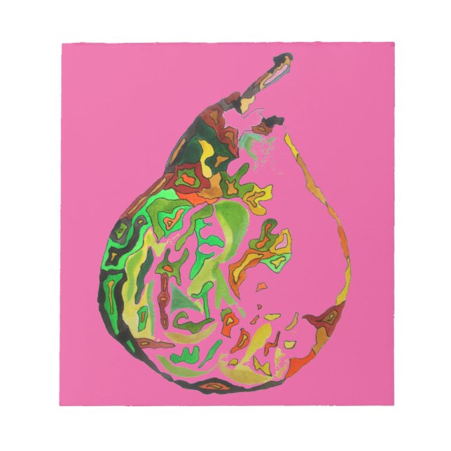 Bloc De Notas Ilustracion acuarela de arte pop de fruta perez (Frente)