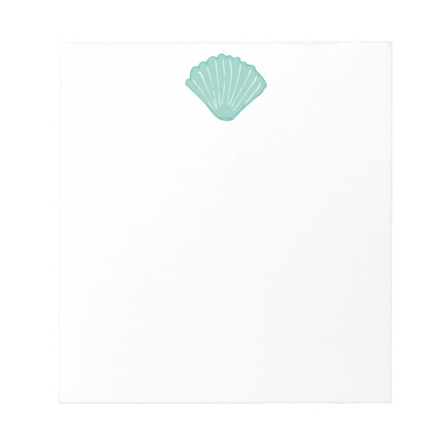 Bloc De Notas Ilustracion Blue Seashell (Frente)