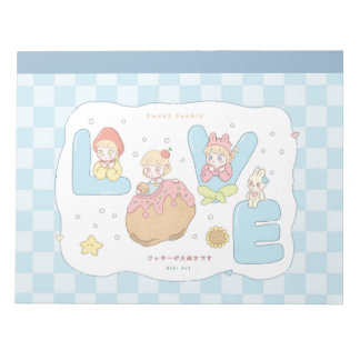 Bloc De Notas Ilustración de alfabeto pastel Kawaii de AMOR 💕🍓