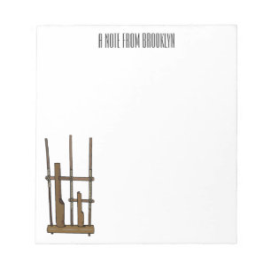Bloc De Notas Ilustracion de Angklung personalizado