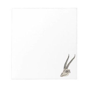 Bloc De Notas Ilustracion de Antelope antiguo de Skull Vintage