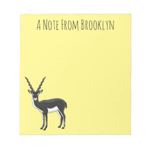 Bloc De Notas Ilustracion de antílope negro