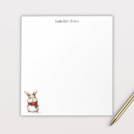 Bloc De Notas Ilustración de conejo de invierno lindo