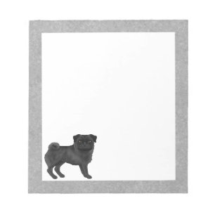 Bloc De Notas Ilustración de dibujos animados de adorable perro
