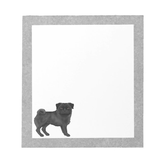 Bloc De Notas Ilustración de dibujos animados de adorable perro  (Frente)