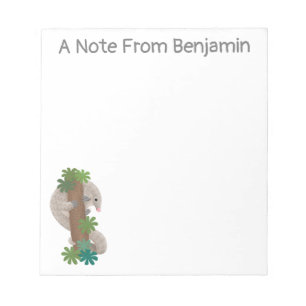 Bloc De Notas Ilustracion de hormigón de pangolin feliz