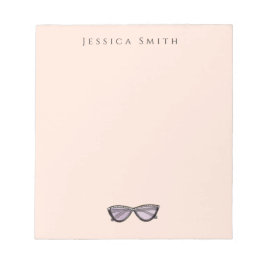 Bloc De Notas Ilustracion de moda con vidrio solar