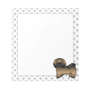 Bloc De Notas Ilustración de perro de dibujos animados Havanés a