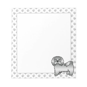 Bloc De Notas Ilustración de perro de dibujos animados Havanés p