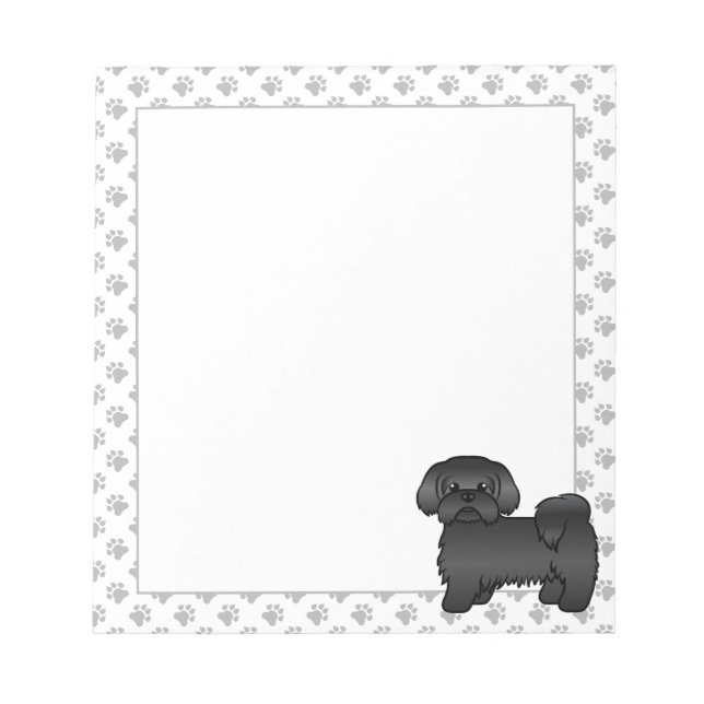 Bloc De Notas Ilustración de perro de dibujos animados lindo Shi (Frente)