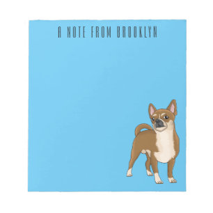 Bloc De Notas Ilustracion de personalizado chihuahua