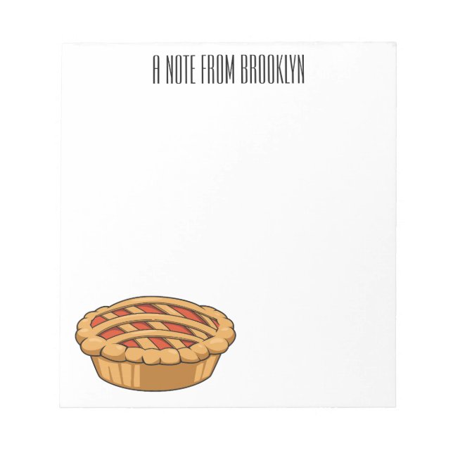 Bloc De Notas Ilustracion de personalizado circular (Frente)