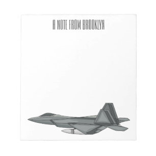 Bloc De Notas Ilustracion de personalizado de aviones de combate